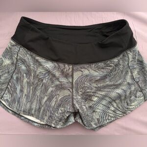 lululemon athletica Black and Gray Women Shorts